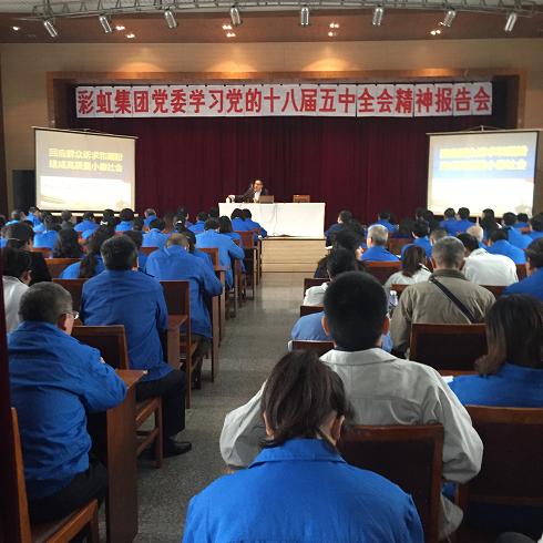成都雷速在线注册-雷速（中国）集团党委组织学习党的十八届五中全会精神报告会