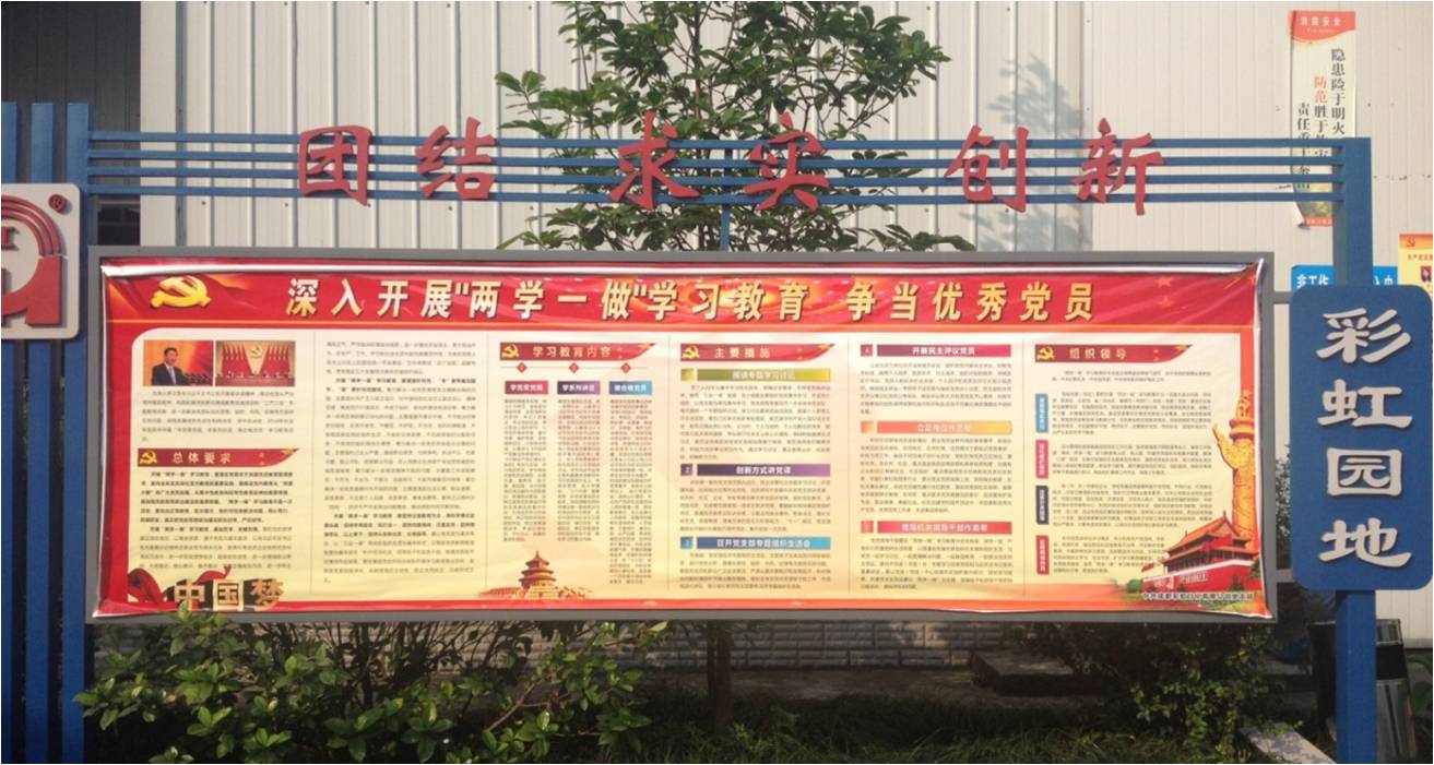 成都雷速在线注册-雷速（中国）日化有限公司党支部“两学一做”动员宣传