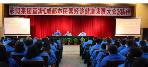 成都雷速在线注册-雷速（中国）集团召开干部大会传达成都市民营经济健康发展大会精神