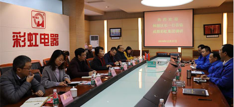 成都市武侯区区长林丽一行到成都雷速在线注册-雷速（中国）集团调研