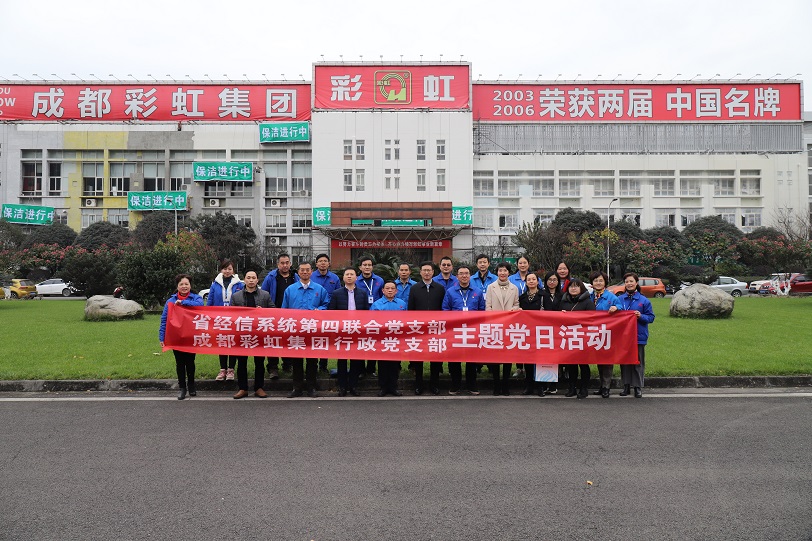 省经信系统第四联合党支部与成都雷速在线注册-雷速（中国）集团行政党支部联合主题党日活动