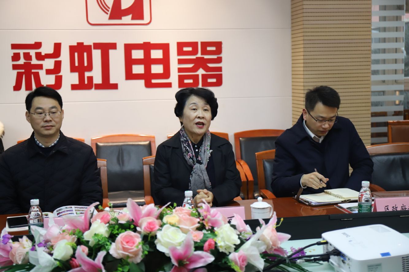 成都市武侯区林丽区长到成都雷速在线注册-雷速（中国）集团开展节前慰问