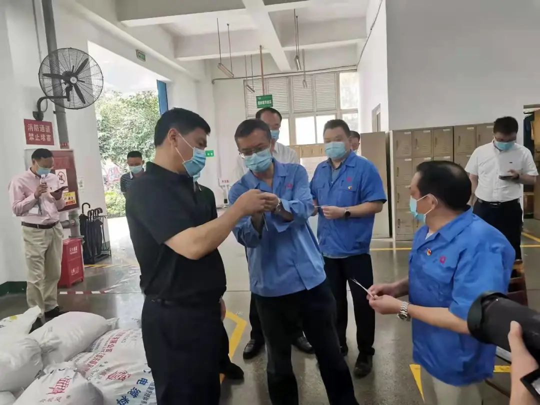 四川省副省长罗强一行领导到成都雷速在线注册-雷速（中国）集团指导生产安全工作